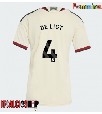 Manchester United Matthijs de Ligt #4 Terza Maglia Femmina 2026-27 Manica Corta